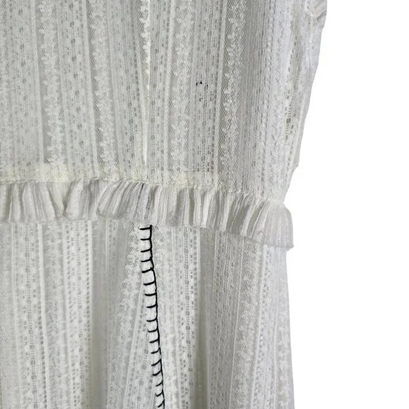 Soft Surroundings Villette Lace Handkerchief Midi White Boho Dress, M, NWOT - Picture 10 of 11